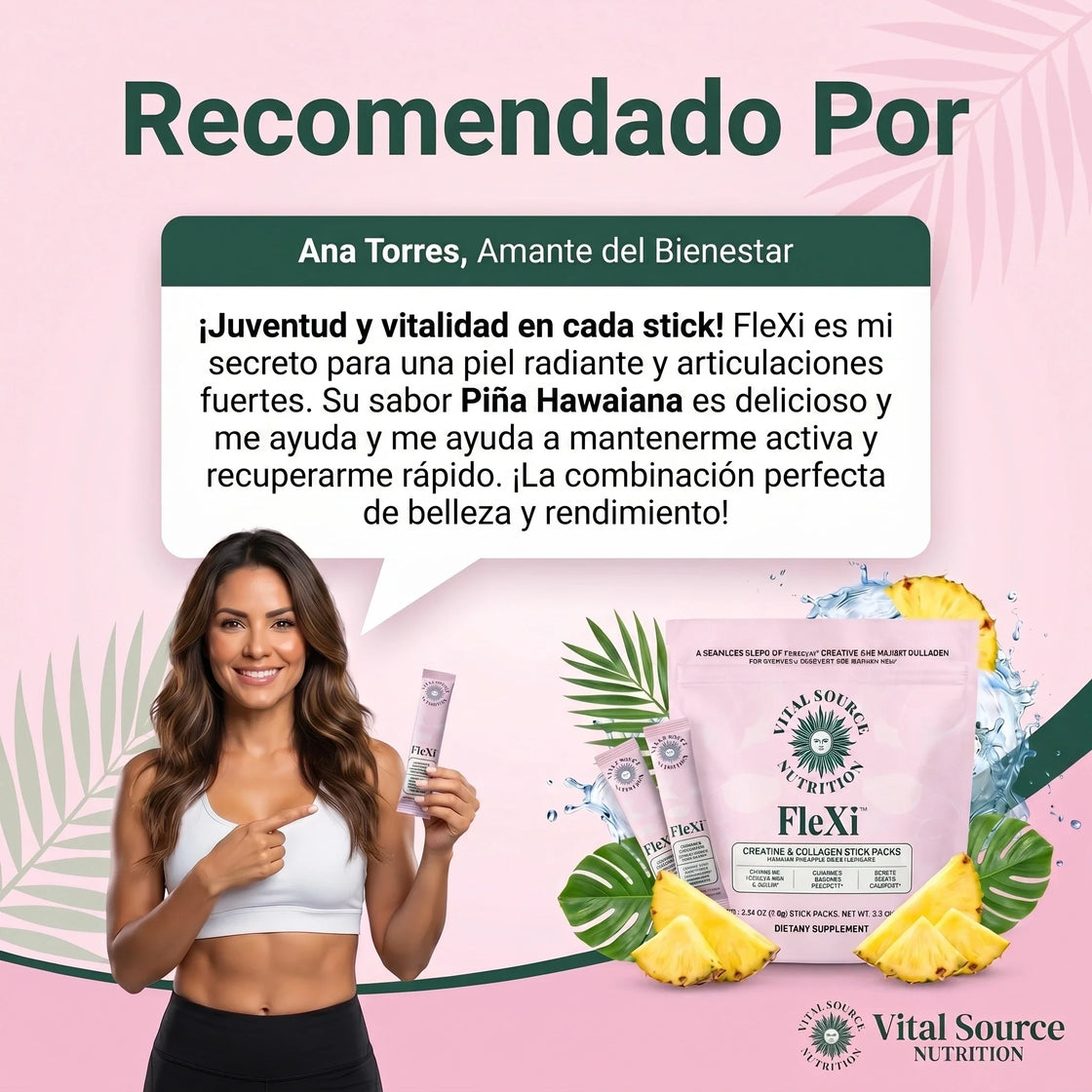 🍑 FleXi™ Creatina y Colágeno Premium