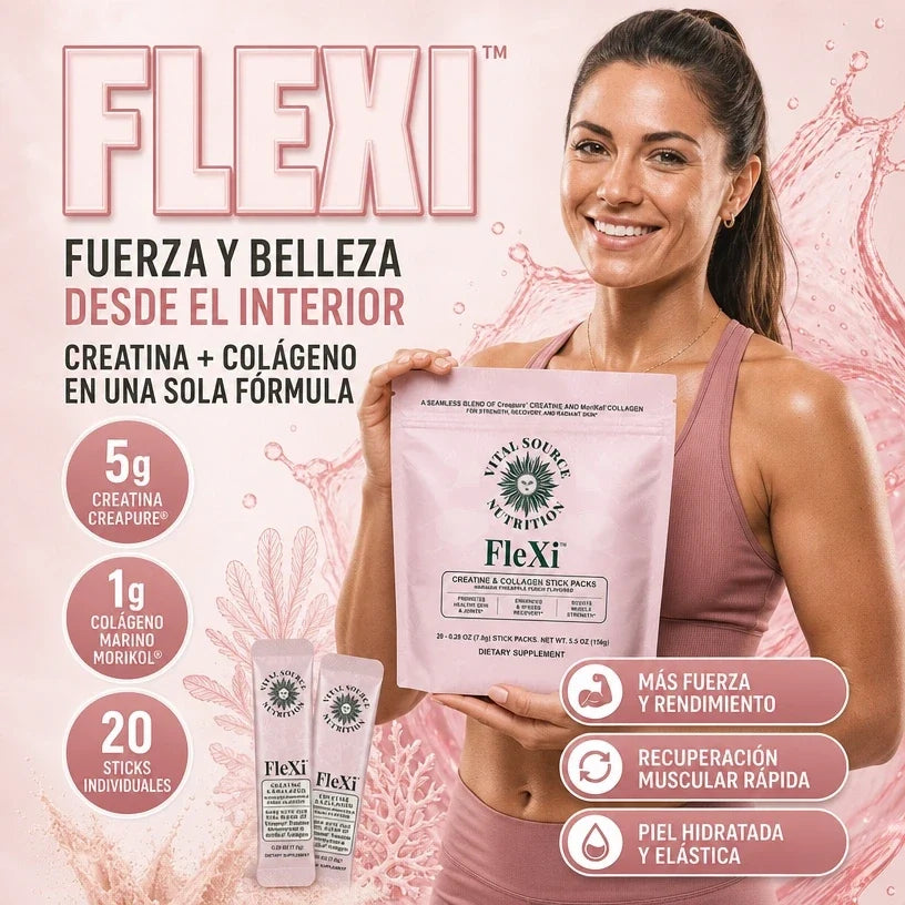 🍑 FleXi™ Creatina y Colágeno Premium